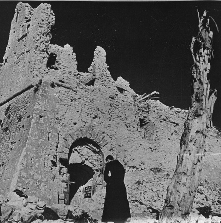 Entrance to the Abbey of Monte Cassino, February, 1944